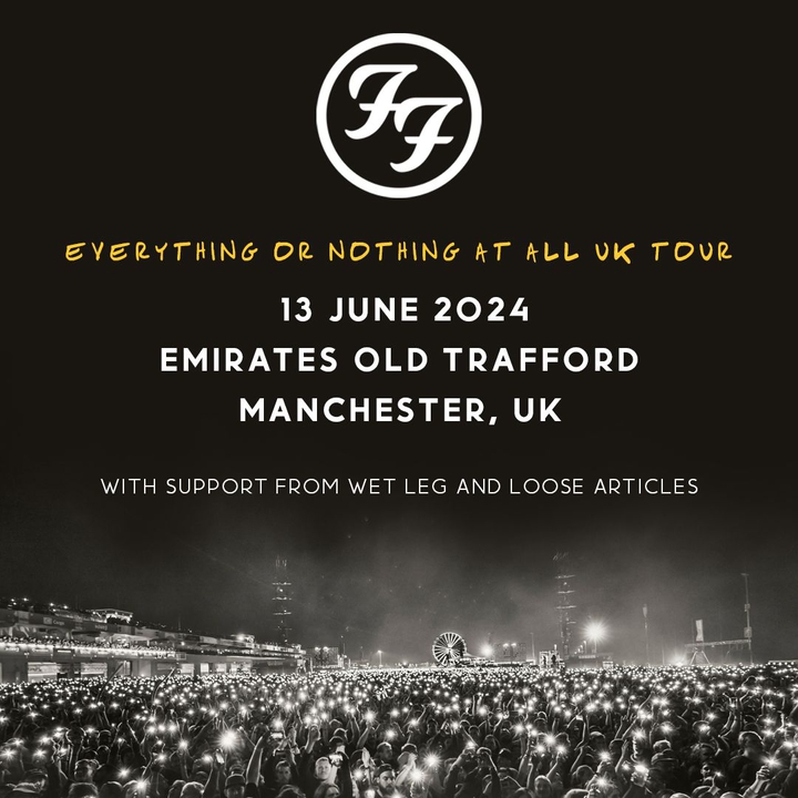 Foo Fighters UK (@foofightersuk) on Twitter photo TICKET GIVEAWAY!
We have 1x STANDING ticket for the opening night of the UK tour! Thu 13th June <a href="/EmiratesOT/">Emirates Old Trafford</a>
Just retweet this post and we'll randomly pick a winner tomorrow! (Wednesday). All very last minute, sorry about that, but...hey, it's a FREE TICKET for <a href="/foofighters/">Foo Fighters</a> TICKET GIVEAWAY!
We have 1x STANDING ticket for the opening night of the UK tour! Thu 13th June <a href="/EmiratesOT/">Emirates Old Trafford</a>
Just retweet this post and we'll randomly pick a winner tomorrow! (Wednesday). All very last minute, sorry about that, but...hey, it's a FREE TICKET for <a href="/foofighters/">Foo Fighters</a>