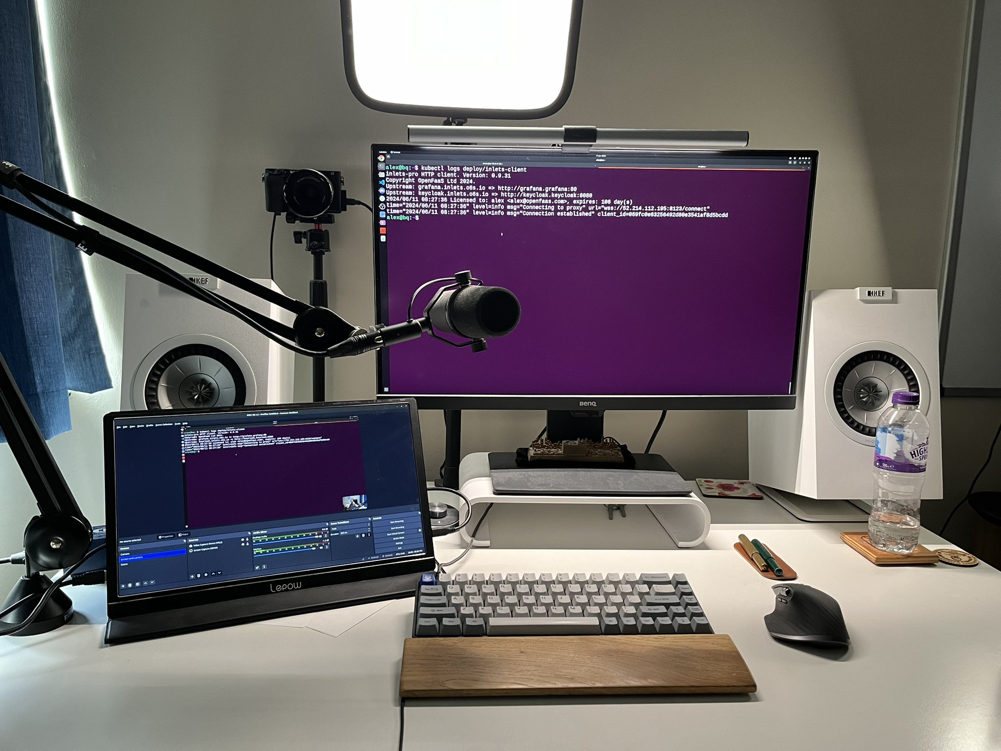 You might need a portable monitor
