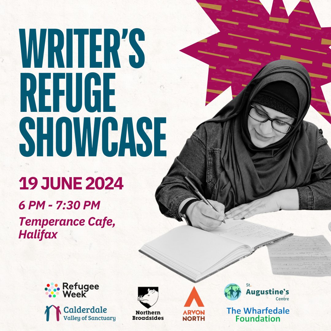 These past 6 months, writers seeking sanctuary have been creating powerful work. Some are well-established, while others are beginning their literary journeys - all of them have incredible stories to share.

Now these writers are set to perform their work for you. Details below👇
