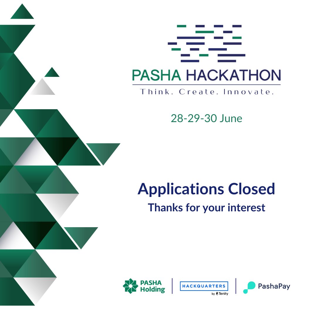 hackquarters's tweet image. 🎉 Applications for PASHA Hackathon 4.0 are Now Closed! 🎉

A huge thank you to everyone who applied and showed incredible enthusiasm and innovative spirit! 

@PASHAHoldingLLC , @GizemSeveroglu