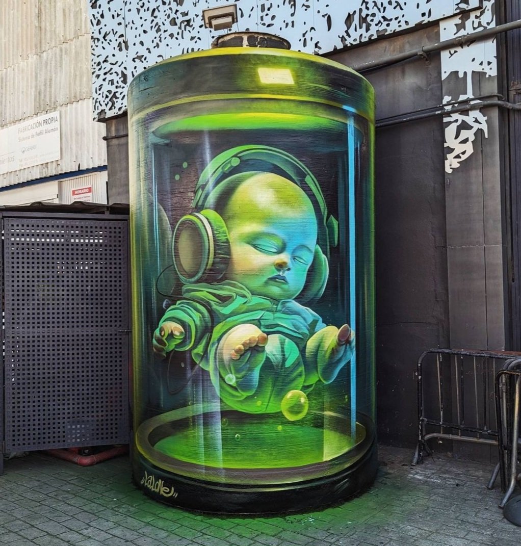 MolinaStreetArt's tweet photo. Art by Spanish Lalone in Málaga, Spain (2024) #lalone #streetart #lamolinastreetart | photo via artist mysl .nl/CzUqP https://t.co/GtJYBlYAlr