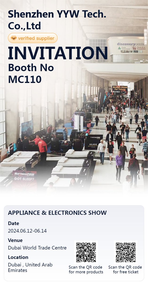 Come visit us at Appliance&amp;electronics show exhibition Dubai, Arabia! You won't believe what we've got in store for 2024!
#DubaiArabiaapplianceelectronicsshow
#6.12-6.14 booth number MC110
