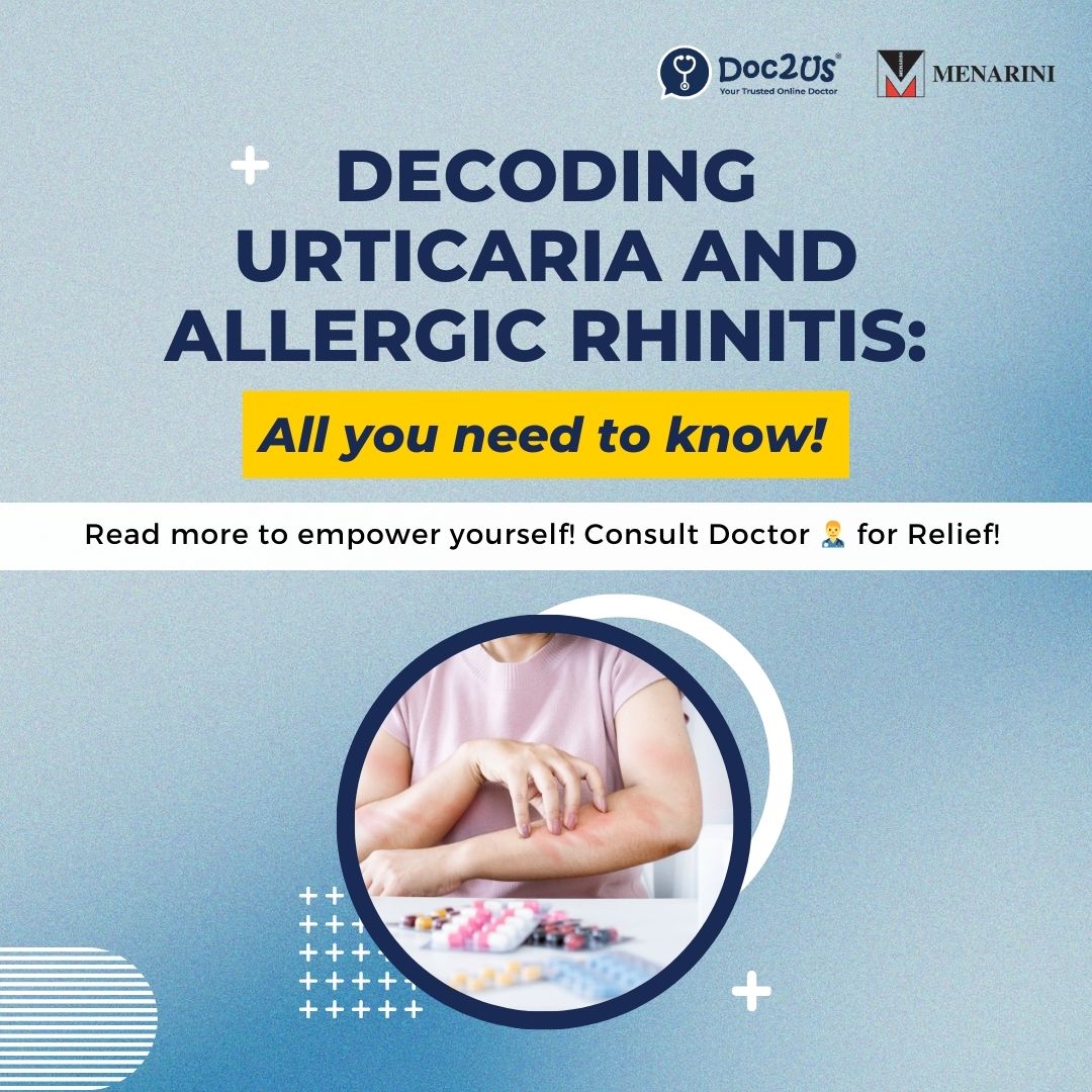 DOC2US's tweet photo. "Cracking the Code: Deciphering Urticaria and Allergic Rhinitis for Clarity 🔎"  

Read more: https://t.co/ZzEElPwHAD To Empower Yourself and 📷Consult our Doctor 󰞯 for Relief! 

#AllergyRelief #Urticaria #Rhinitis #SkinHealthMatters https://t.co/yd58zkz74V