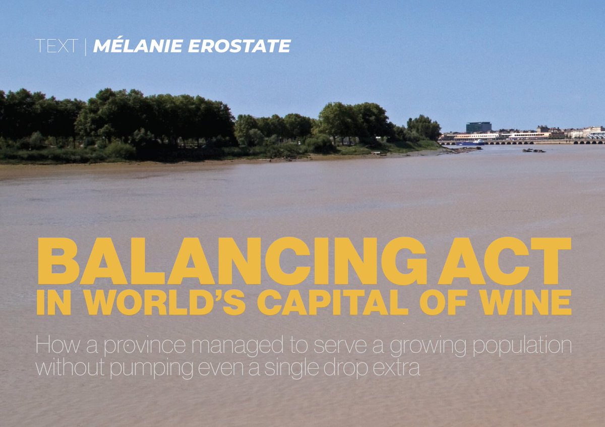 UNIGRAC's tweet photo. 🇫🇷 Can less be more? Our #France Correspondent Mélanie Erostate takes us to the world's capital of wine, #Bordeaux, for a story about how awareness raising was key to reduced water consumption. https://t.co/iImhabZ1WZ #groundwater #wateruse #degrowth #consumeless #water #story https://t.co/sN95qgxilt