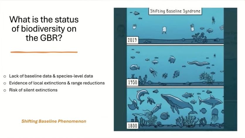 Science_Academy's tweet photo. “You can have high levels of coral cover—up to 50 or 60 per cent … but coral cover is not the be-all-and-end-all. There is so much more we need to know to assess the status of the reef.” — A/Prof Zoe Richards #ScienceJourney https://t.co/OohpEqTi4r