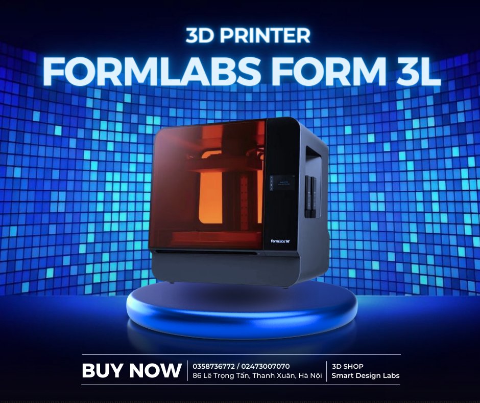 3dshopV's tweet photo. 📷MÁY IN 3D THẾ HỆ MỚI FORMLABS FORM 3L📷

📷Form 3L được thiết kế để đáp ứng nhu cầu in 3D quy mô lớn hơn so với các model Form 3 và Form 4 tiêu chuẩn. Nó phù hợp với các ứng dụng chuyên nghiệp và công nghiệp như sản xuất, thiết kế sản phẩm, nha khoa... https://t.co/pQDiNuIqUF