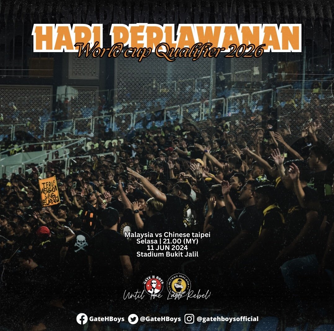 GateHBoys's tweet photo. MATCHDAY !!
Dey lagi nak beli tiket sek kito! Doakan kejayaan HARIMAU MALAYA.
#ultrasmalaya #untilthelastrebel
#gatehboys #loyalrespectproud
#merdekapalestin #gomomalaysiagomo https://t.co/RD9JFo6DNj