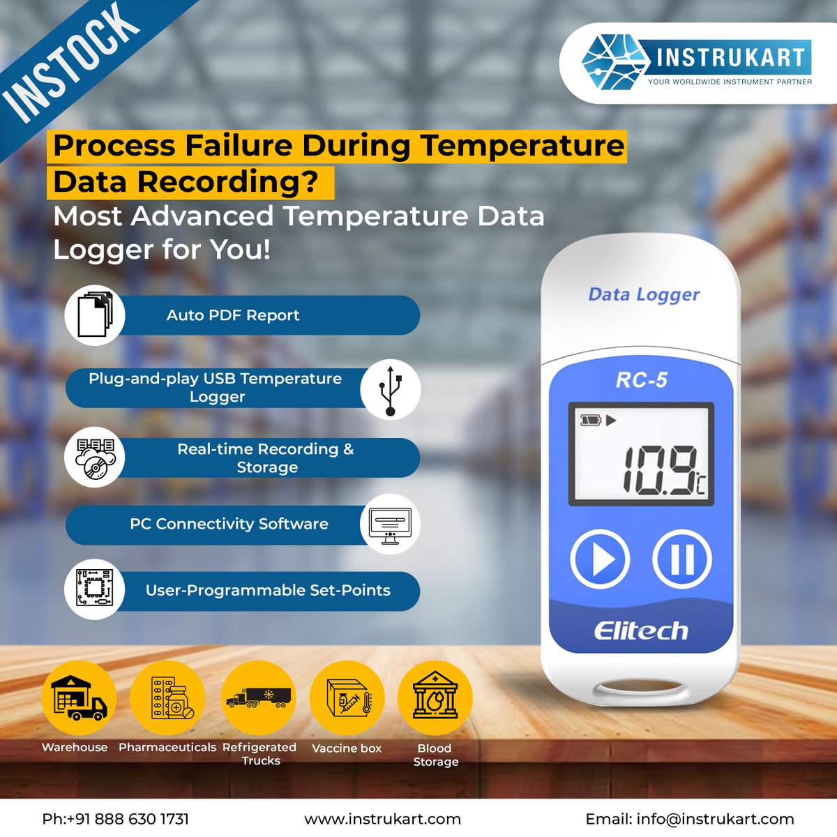 instrukarthold's tweet image. Process Failure During Temperature Data Recording? Most Advanced Temperature Data Logger for You!

#datarecords #USB #realtimedata #coldchain #warehouse #Instrukart

For more details visit: instrukart.com/elitech-rc05-u…