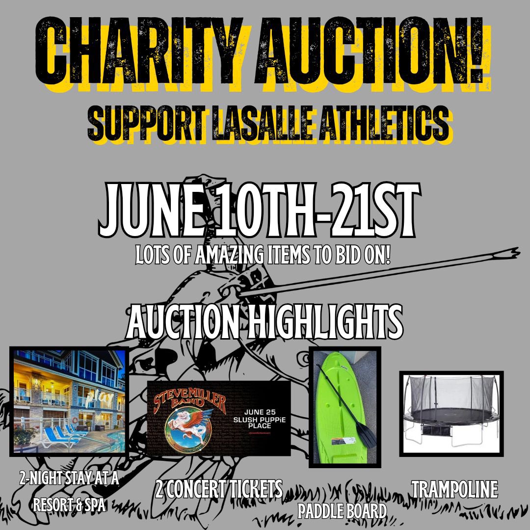 <a href="/LaSalle_LDSB/">La Salle Secondary</a> <a href="/black_lss/">LSS Black Knights</a> 
Check out our charity auction at maxsold.com/auction/91200/…
