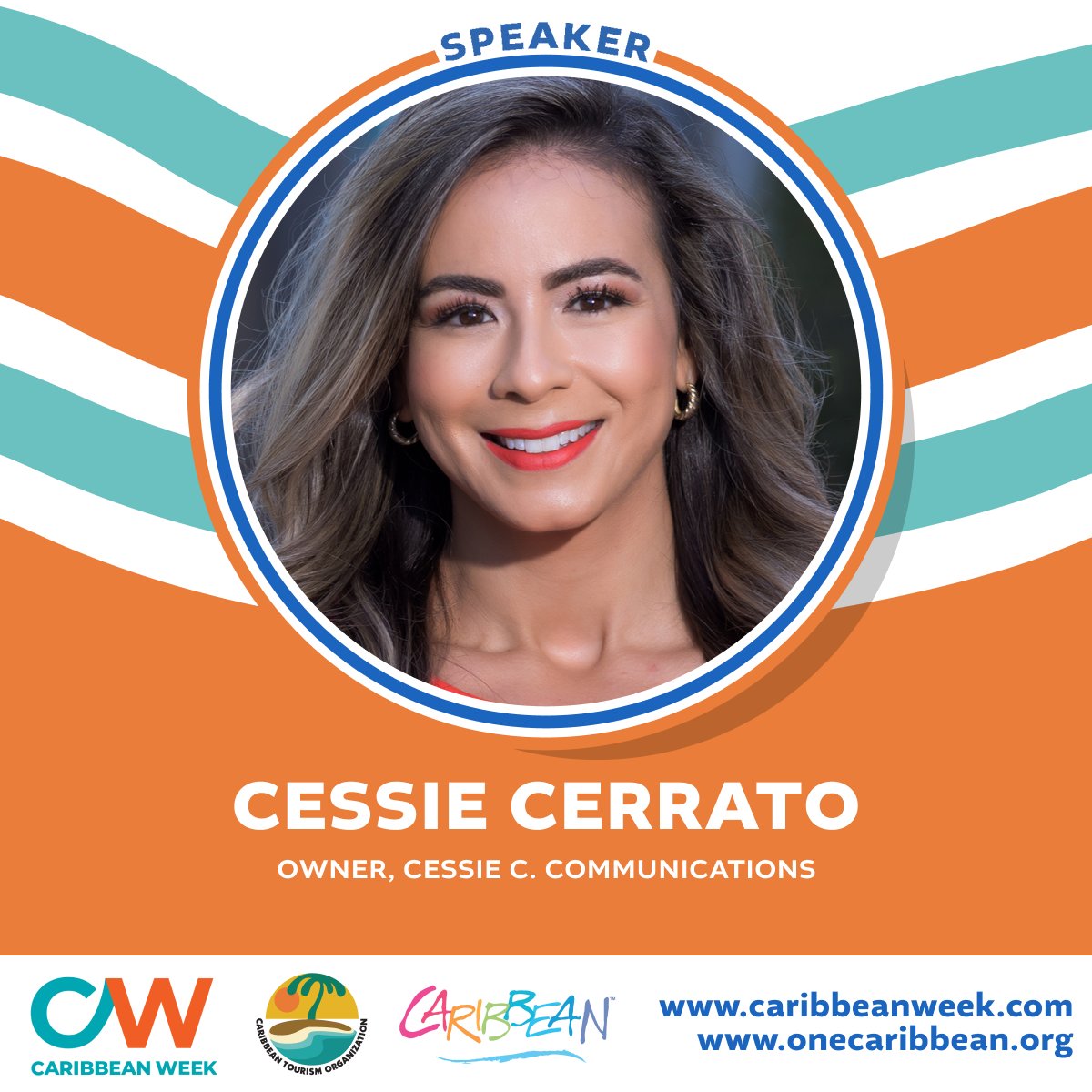 ctotourism's tweet photo. Born and raised in Miami, Cessie Cerrato is a first-generation Latina with over 15 years of expertise in luxury travel, hospitality and destination marketing. Get ready for her impactful presentation on PR and crisis communications during Caribbean Week in New York! https://t.co/VPSnbytr5G
