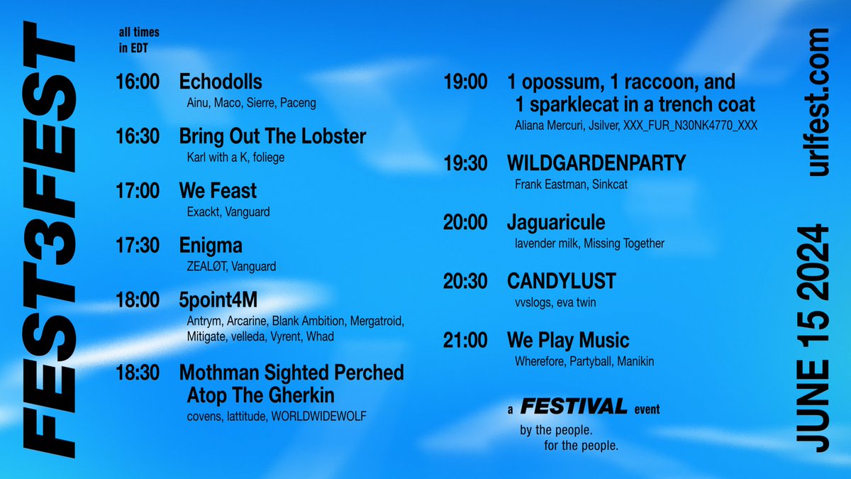 Vanguard__Music's tweet photo. CATCH ME THIS SATURDAY PLAYING DOUBLE B2B SETS AS WE FEAST WITH THE BROTHER @ExacktMusic, AND AS ENIGMA WITH MY BOI @ZEALOTTRAP!!
TUNE IN: https://t.co/ejmqVpyRYe
WE FEAST: 5p EDT/4p CDT
ENIGMA: 5:30p EDT/4:30 CDT
DON'T SLEEP ON US π€π€
#urlfest @URLFESTIVAL #bassmusic https://t.co/FRzVMVt6jU