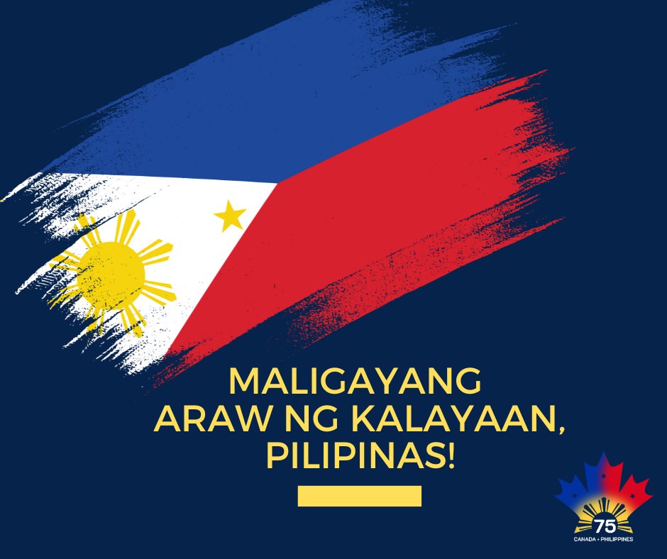 Today, we join our Filipino friends in celebrating the 126th anniversary of Philippine Independence.
Our relationship is rooted in kinship that has flourished over the decades.
🇵🇭 is at the core of Canada’s Indo-Pacific Strategy, and the time for a stronger partnership is now.