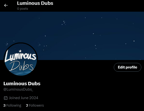 From now on I'll be posting stuff for Luminous Dubs up on the account, <a href="/LuminousDubs_/">Luminous Dubs</a>!

I'll also promote on here for WEBTOON Dubs and Casting Calls!
