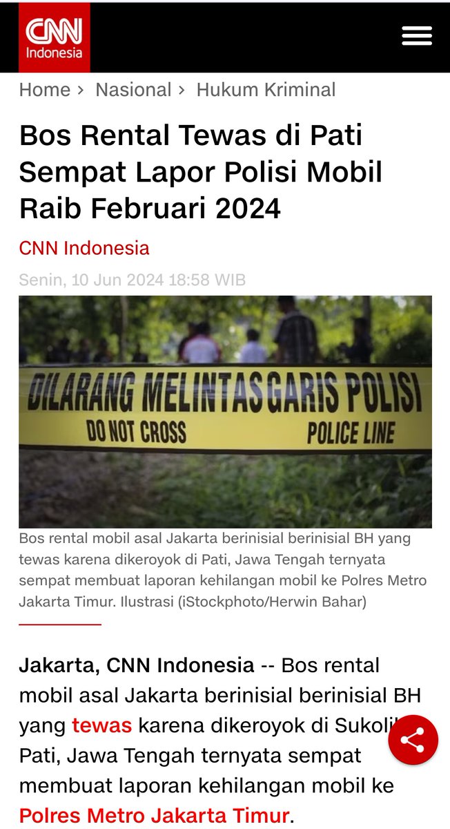 Stop Framing jahat kasus Sukolilo Pati,Stop cocoklogi 
Korban Bunharis tdk akan konyol palsukan surat rental dgn bawa kunci cadangan masuk dan ambil mbl ke rmh org,februari korban sdh laporan polisi tentang mblnya yg di Sukolilo itu..
Yg ada org yang sewa/rental palsukan data