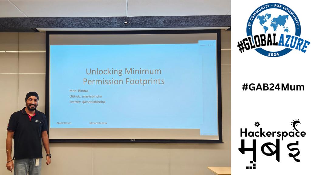 Hackerspace Mumbai (@hackmum) on Twitter photo Folks, video of <a href="/maniSbindra/">Maninderjit Bindra</a> #gab24mum session on "Unlocking Minimum Permission Footprints for <a href="/Azure/">Microsoft Azure</a> #IaC Deployments" is now available.
🎥: youtu.be/lBBhriBTSSk
Also, please ⭐ the <a href="/github/">GitHub</a> repo #OSS . Contributions welcome🙏.
github.com/maniSbindra/az…
<a href="/OpenAtMicrosoft/">Open at Microsoft</a> Folks, video of <a href="/maniSbindra/">Maninderjit Bindra</a> #gab24mum session on "Unlocking Minimum Permission Footprints for <a href="/Azure/">Microsoft Azure</a> #IaC Deployments" is now available.
🎥: youtu.be/lBBhriBTSSk
Also, please ⭐ the <a href="/github/">GitHub</a> repo #OSS . Contributions welcome🙏.
github.com/maniSbindra/az…
<a href="/OpenAtMicrosoft/">Open at Microsoft</a>