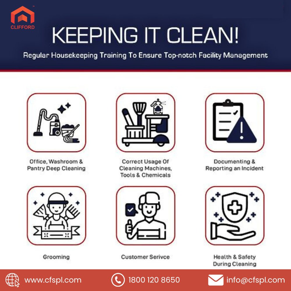 CfsPrivate's tweet image. Struggling to keep your home or office clean? Team of trained housekeepers can help!

#CleanFacility #CliffordFacilityServices