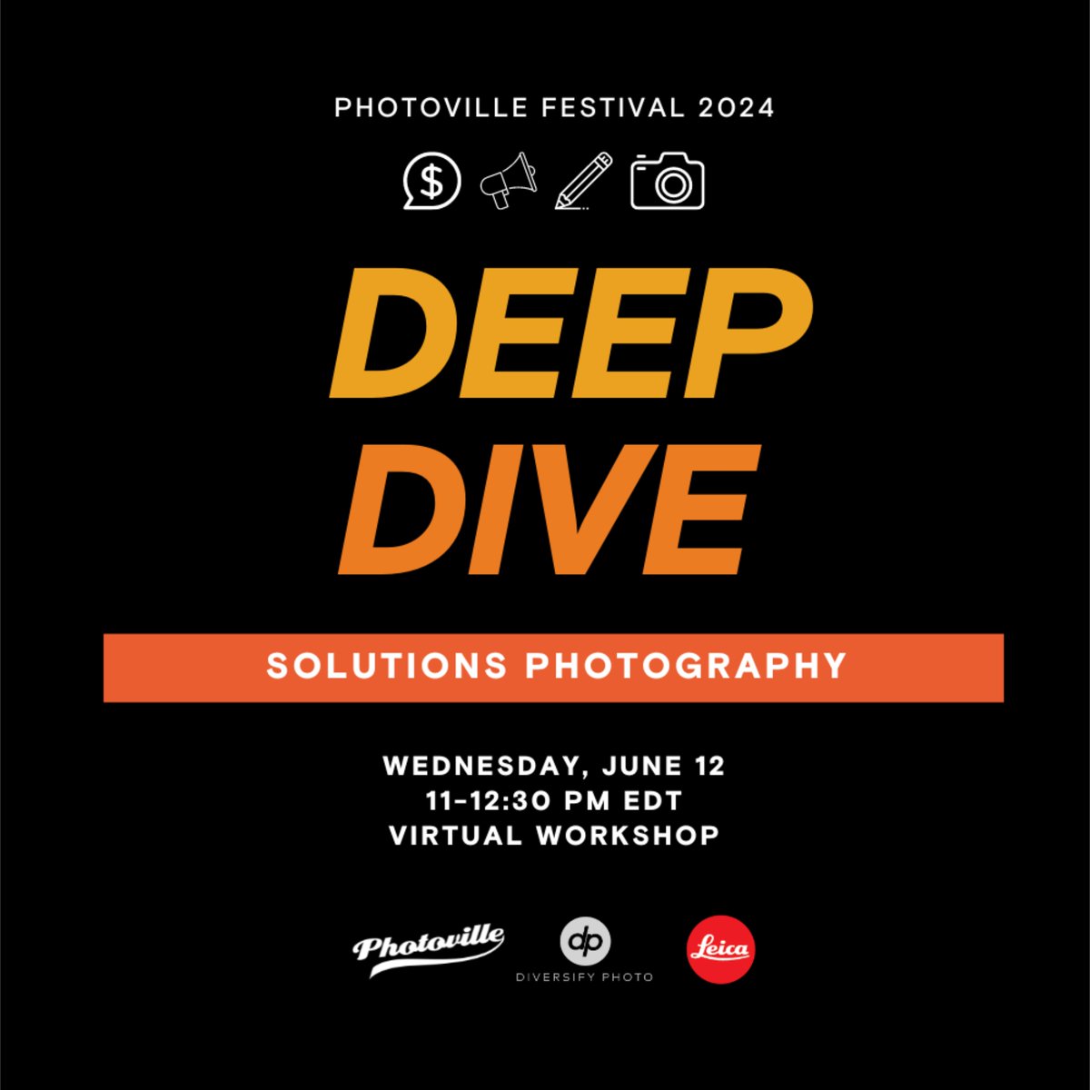 Diversify Photo (@diversifyphoto) on Twitter photo <a href="/DiversifyPhoto/">Diversify Photo</a> + <a href="/photoville/">Photoville</a>'s Professional Development workshops are THIS WEEK! Supported by <a href="/LeicaCameraUSA/">Leica Camera USA</a>
Join us TODAY for our first panel on "Solutions Photography" at 11am-12:30pm ET. Featuring <a href="/KJBethel/">Kriston Jae Bethel</a>, Andrea Morales, Mikhael Simmonds
RSVP: photoville.nyc/event/deep-div… <a href="/DiversifyPhoto/">Diversify Photo</a> + <a href="/photoville/">Photoville</a>'s Professional Development workshops are THIS WEEK! Supported by <a href="/LeicaCameraUSA/">Leica Camera USA</a>
Join us TODAY for our first panel on "Solutions Photography" at 11am-12:30pm ET. Featuring <a href="/KJBethel/">Kriston Jae Bethel</a>, Andrea Morales, Mikhael Simmonds
RSVP: photoville.nyc/event/deep-div…