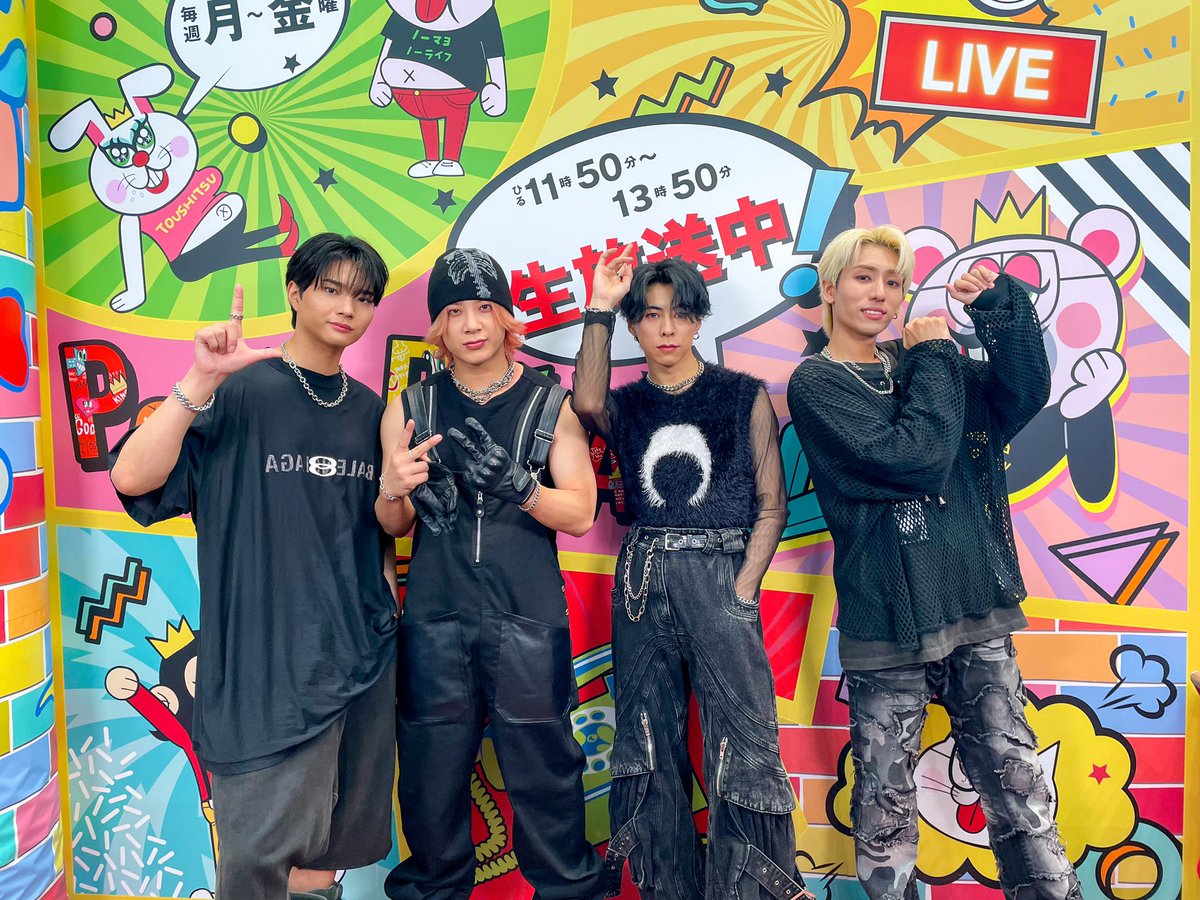 本日は… #OWV さんが全員で登場❣️ 明日発売の新曲🎵LOVE BANDITZを