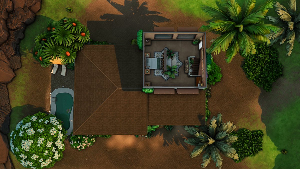 KiwiSimsKate's tweet photo. This romantic vacation home in Sulani is open-plan, with a mezzanine bedroom🏝️ 

Watch here⏩https://t.co/xbazlskAEd

#TheSims4 #ShowUsYourBuilds @TheSims @Sims_ANZ @ShedfordHollow #EACreatorNetwork #StreamShedSave #ShedfordHollowSave https://t.co/63eD71MBa5