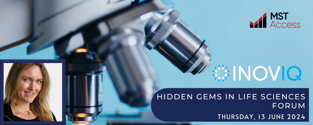 Join <a href="/INOVIQLtd/">INOVIQ Ltd (ASX:IIQ)</a> CEO, @Leearnehinch as she presents at the MST Access Hidden Gems in Life Sciences webinar on Thursday, 13 June 2024, at 3:00PM (AEST).

Register here: bit.ly/3X80c4z

#INOVIQ #MSTFinancial #Webinar #LifeSciences #HiddenGems #Biotech #SmallCaps