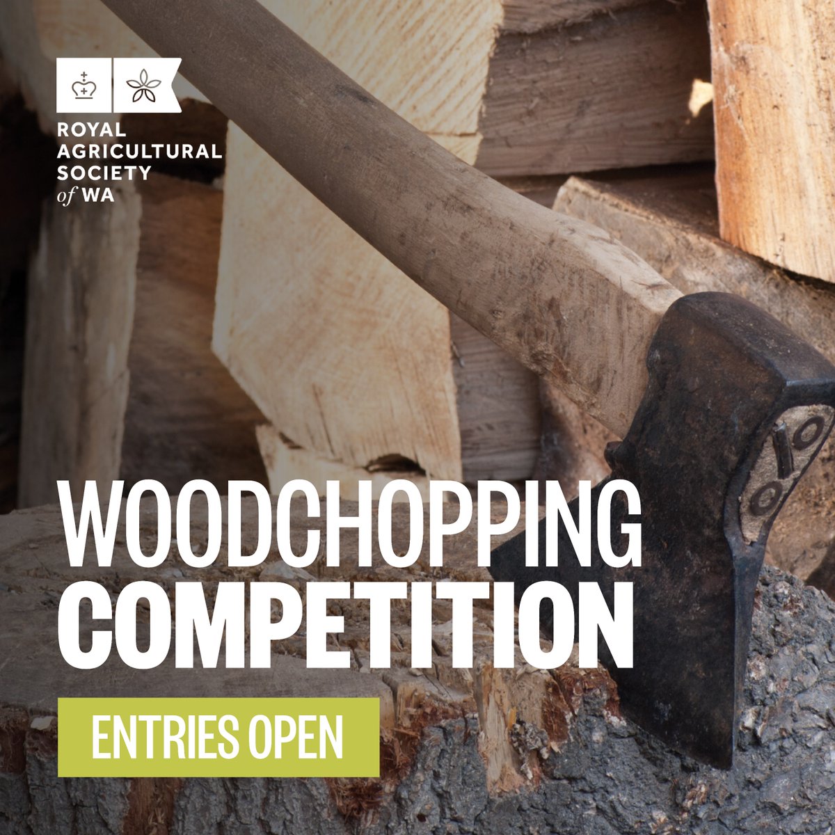 Entries for the Woodchopping Competition at the 2024 Perth Royal Show are now open! 🪓 

Don’t miss your chance to showcase your skills and chop your way to victory! For the competition schedule and requirements, visit perthroyalshow.com.au/competitions/w…

#perthroyalshow2024 #perthroyalshow