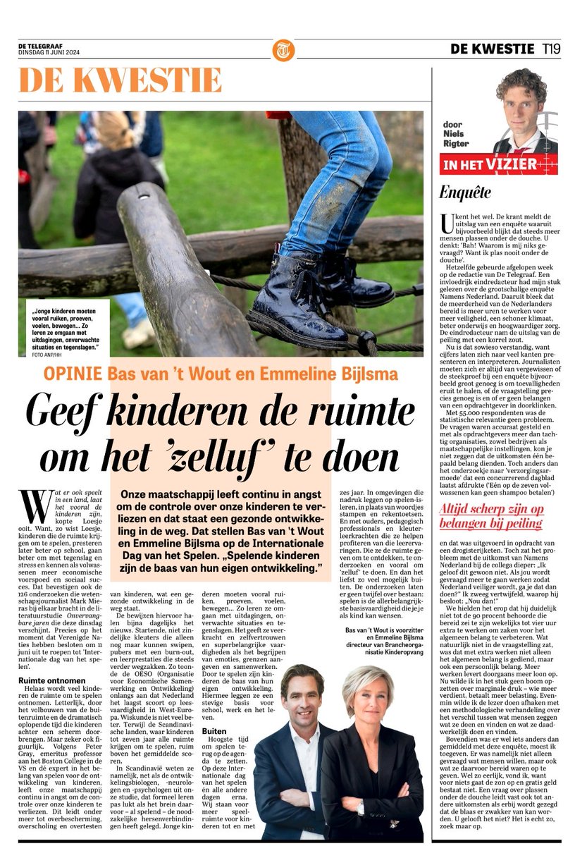 Meer speelruimte voor jonge kinderen. Daar staan wij voor. Op deze 'International Day of Play' van de <a href="/UN/">United Nations</a> en alle dagen erna!