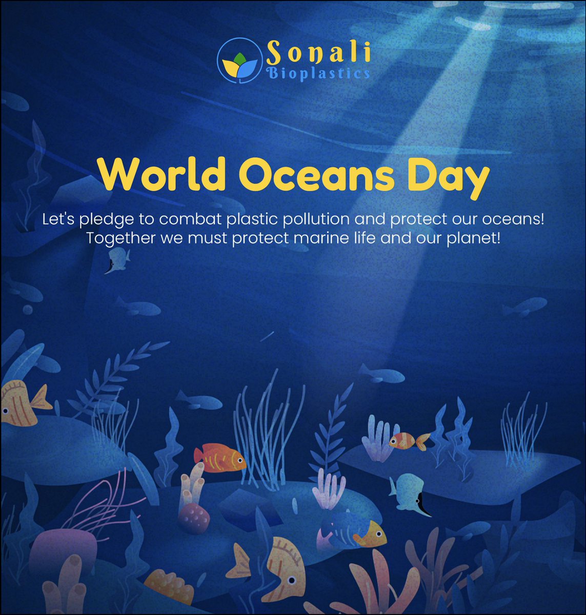 SBioplastics's tweet photo. World Oceans Day... make it every day, pledge to combat #plasticpollution and protect our oceans! #climate
#WorldOceansDay #worldoceanday2024 #ocean #unplastic #biobased #biodiversity #bioplastics #carbon #carbonfootprint #carbonneutral https://t.co/jyCjhhGm80