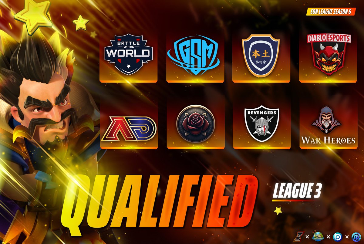 🚀 The final stage of League 3 is set! 🏆

After weeks of intense battles, 8 incredible teams have qualified to compete for the final step of our Third League. The final BO3 will take place on 02/07! ⚔️

Each team has shown remarkable skill and determination. Who will emerge