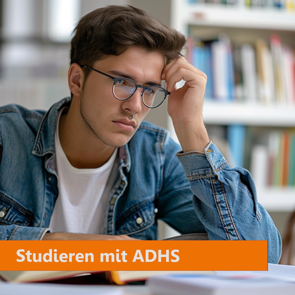 Wer ADHS hat, für den kann ein Studium eine besondere Herausforderung sein. 
In unserem Training (Termin 1 am 17.6, Termin 2 am 24.6.) sprechen wir über Techniken,  die dabei helfen, den Studienalltag besser zu organisieren. 

Anmeldung: stw.berlin/veranstaltungs…
