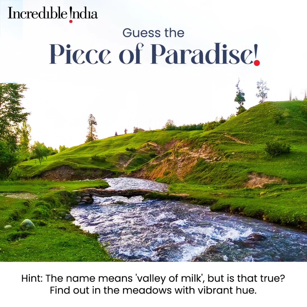 incredibleindia's tweet photo. Unveil the hidden beauty of Jammu & Kashmir with these riddles! Can you guess the locations based on the clues?

Click on the link to learn more: https://t.co/ETANyH2UGr

#incredibleindia #myincredibleindia #visitindia #exploreindia #discoverindia #DekhoApnaDesh #indiatourism #indiatravel #india #indiatravelgram #travelgram #offbeat #jammukashmirtourism #kashmirtourism #guessthelocation #beautifuldestinations 

@tourismgoi @PIBTour @PIB_India @JandKTourism