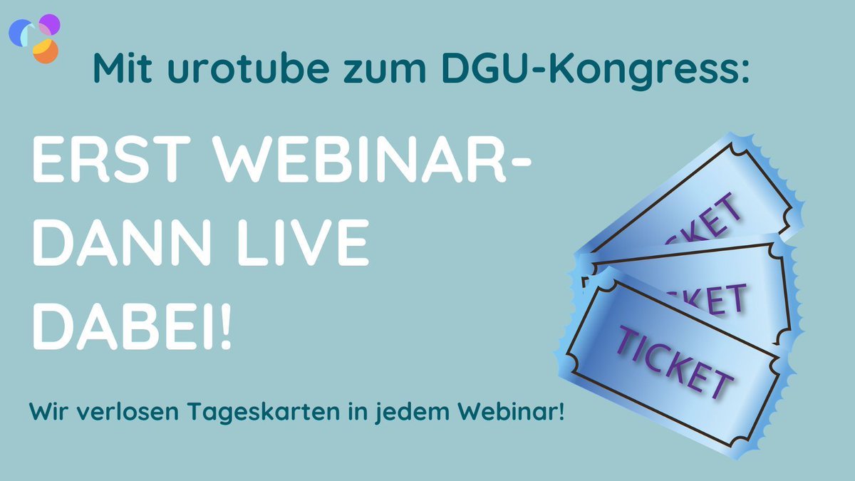 urotube-Webinare sind immer ein Gewinn-
Jetzt können Sie obendrauf ein Ticket für den DGU-Kongress gewinnen!
buff.ly/3xv2z6J