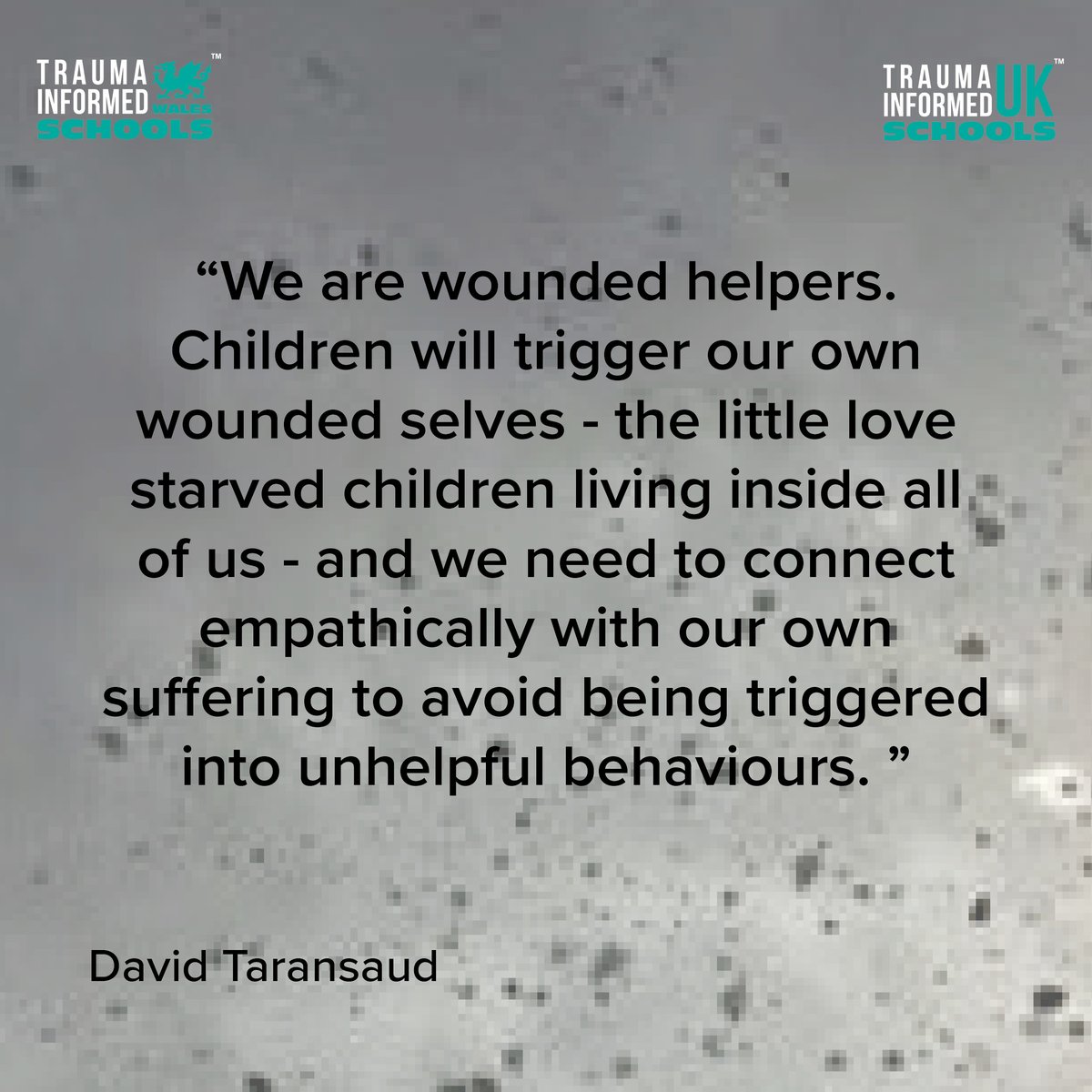 When we work with troubled children, we must first ensure we take good care of ourselves...

#TISUK
#TraumaInformedSchools
#MentalHealth