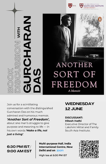 Reminding you that I shall be in conversation tomorrow evening at 6.30 pm.