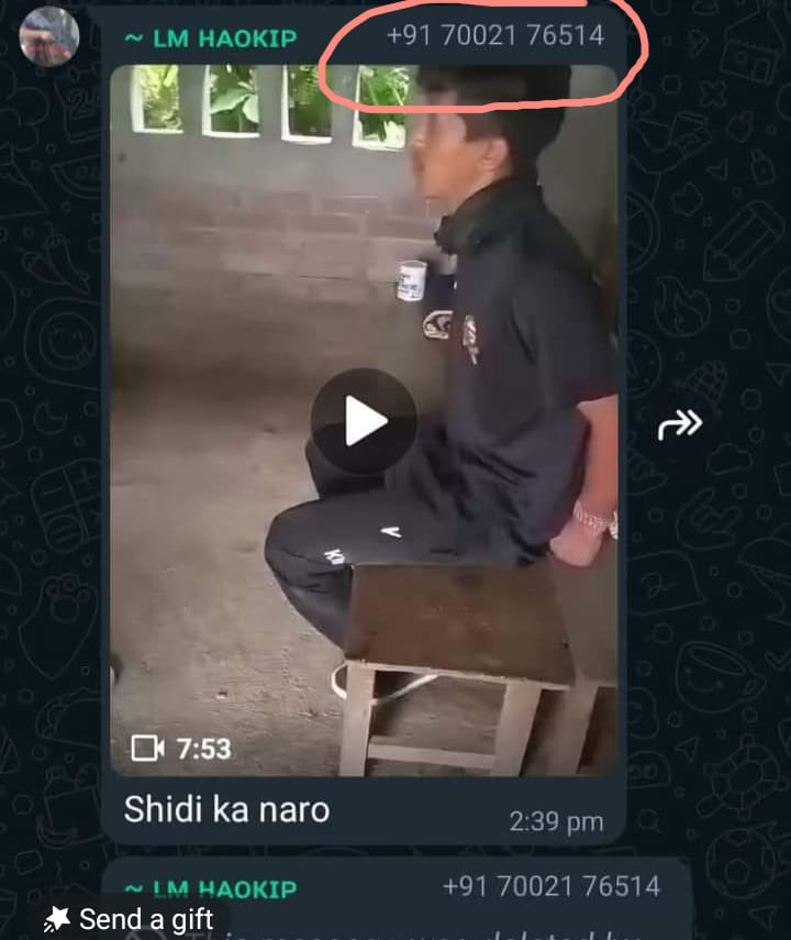 SUnA_LeiA's tweet photo. Remember Irengbam Chingkheinganba Meitei from Sekamaijin Khunou Awang Leikai who was abducted a year ago by #Kuki_ZoMilitants &amp; killed directly gun shot to the head?
Here's a leaked video of how he was tortured &amp; harassed till death.

#KukiAtrocities
#Justice4Meiteis https://t.co/NcmviCl6J0