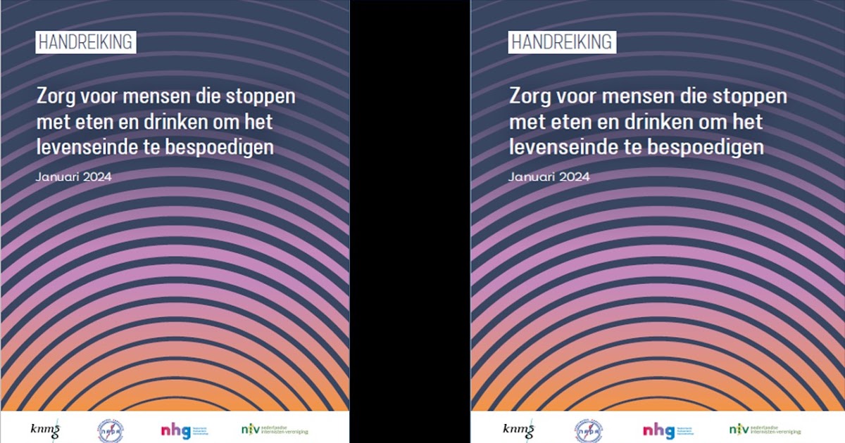Caring for People Who Stop Eating and Drinking to Hasten the End of Life: The new 2024 VSED Guide is available in English. Caring for People Who Stop Eating and Drinking to Hasten the End of Life is a 90-page book from the Royal Dutch Medical Association… dlvr.it/T86N9j