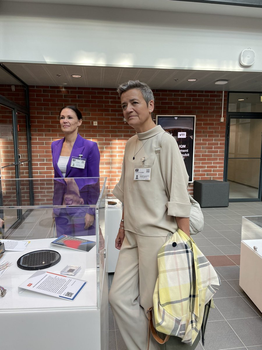 Maria Blässar (@blassarmaria) on Twitter photo Interesting visit to <a href="/VTT/">VTT</a> by <a href="/vestager/">Margrethe Vestager</a>. Finland is at cutting edge in quantum computing and biotech. Thank you <a href="/LuluRanne/">Lulu Ranne</a> <a href="/ahavasara/">Antti Vasara</a> <a href="/janica_y/">Janica Ylikarjula</a> & co. Interesting visit to <a href="/VTT/">VTT</a> by <a href="/vestager/">Margrethe Vestager</a>. Finland is at cutting edge in quantum computing and biotech. Thank you <a href="/LuluRanne/">Lulu Ranne</a> <a href="/ahavasara/">Antti Vasara</a> <a href="/janica_y/">Janica Ylikarjula</a> & co.