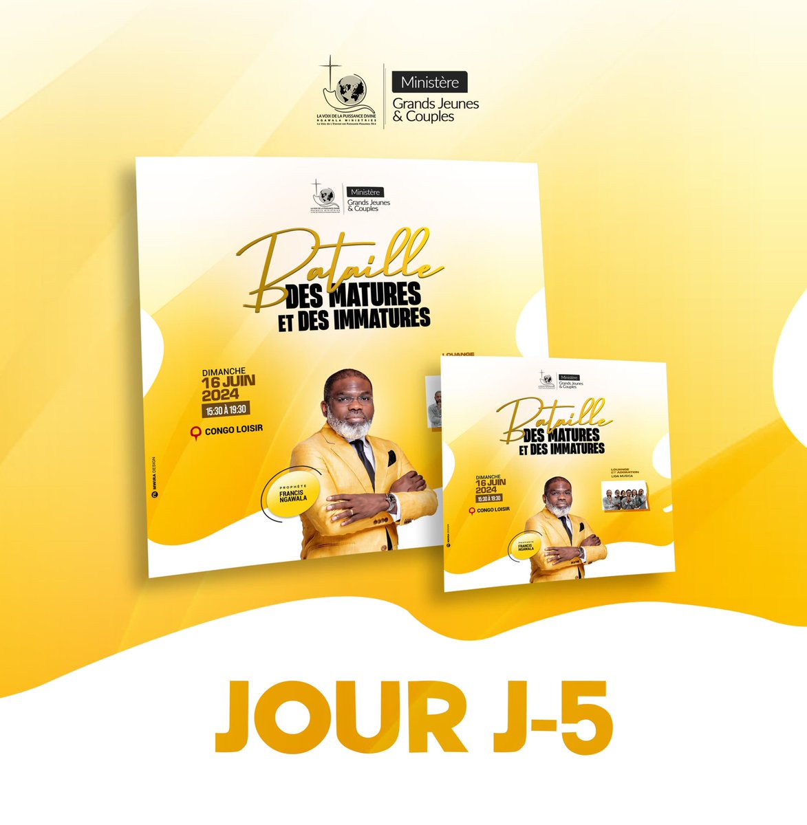 GrandsJeunes's tweet photo. 𝑩𝒂𝒕𝒂𝒊𝒍𝒍𝒆 𝒅𝒆𝒔 𝒎𝒂𝒕𝒖𝒓𝒆𝒔 𝒆𝒕 𝒅𝒆𝒔 𝒊𝒎𝒎𝒂𝒕𝒖𝒓𝒆𝒔 

J - 5 📌
𝐔𝐧𝐞 𝐠𝐫𝐚𝐧𝐝𝐞 𝐫𝐞́𝐮𝐧𝐢𝐨𝐧 𝐧𝐨𝐮𝐬 𝐚𝐭𝐭𝐞𝐧𝐝 𝐜𝐞 𝐝𝐢𝐦𝐚𝐧𝐜𝐡𝐞 16 𝐉𝐮𝐢𝐧 2024 

Nani ako pesa Grand jeune ya dimanche oyo chance ? 😃👀 benga ye na commentaire 👇🏽

#amour #mariage https://t.co/0l471eTEh8