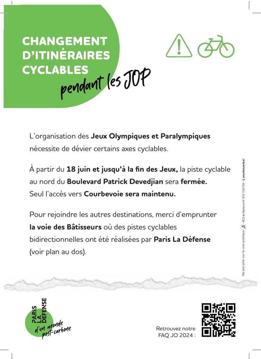 Collectif Vélo Paris Ouest La Défense tweet media