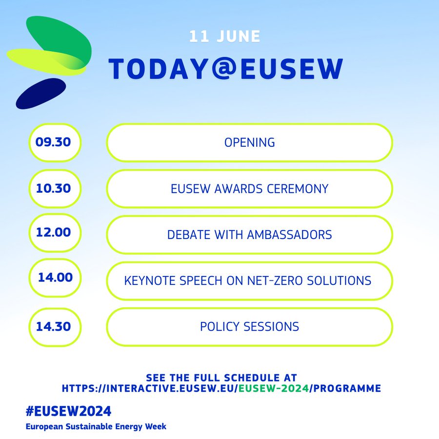 PLATOON #DigitalEnergy πͺπΊ Project (@platoon_eu) on Twitter photo π The latest <a href="/euenergyweek/">European Sustainable Energy Week</a> newsletter is about:
π‘ Todayβs plenaries
ποΈ Speakers to look out for
π Making the most of your week with <a href="/AlexandraGaratz/">Alexandra Garatzogianni, MBA, MSc, MAπ π‘οΈ</a> & <a href="/FribusMichael/">Michael Fribus πͺπΊ π€ππ€</a> us at #EUSEW2024
π Read more here and feel free to subscribe too: interactive.eusew.eu/eusew-2024/live #energytransition π The latest <a href="/euenergyweek/">European Sustainable Energy Week</a> newsletter is about:
π‘ Todayβs plenaries
ποΈ Speakers to look out for
π Making the most of your week with <a href="/AlexandraGaratz/">Alexandra Garatzogianni, MBA, MSc, MAπ π‘οΈ</a> & <a href="/FribusMichael/">Michael Fribus πͺπΊ π€ππ€</a> us at #EUSEW2024
π Read more here and feel free to subscribe too: interactive.eusew.eu/eusew-2024/live #energytransition
