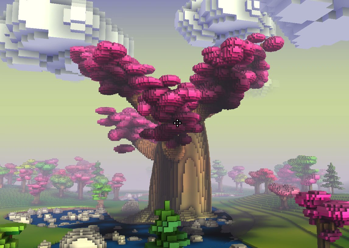 CubeWorld_Posts's tweet image. Comparison of an Alpha Cube world giant Tree, and a mana tree (as in the steam version). Coincidentally, they both have pink leaves.
#cubeworld #wol_lay #wollay #wolframvonfunck