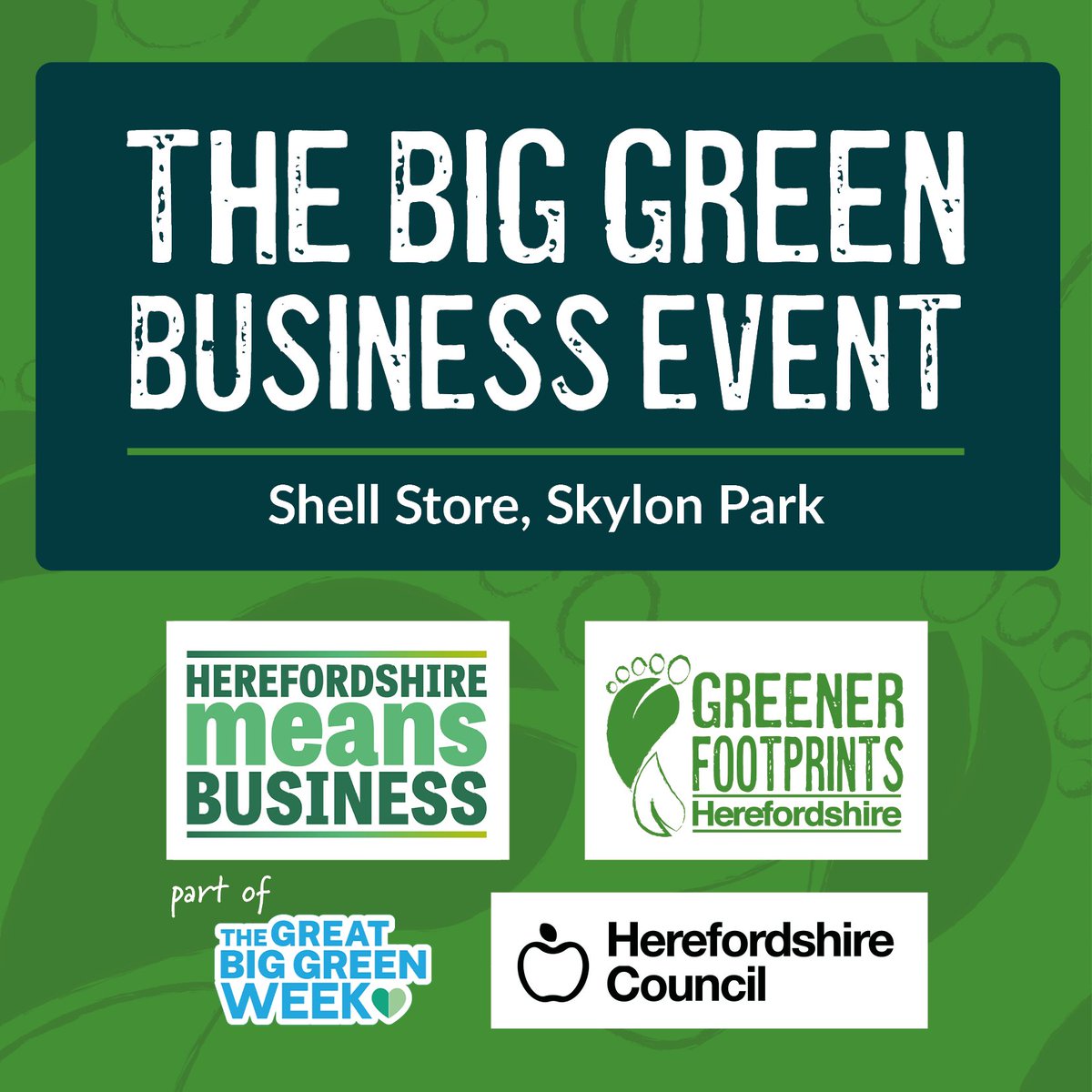 Less than one hour to go until today’s SOLD OUT Big Green Business Event - a part of Herefordshire’s Greener Footprints Week - officially kicks off!

Attendees will enjoy a wealth of practical information from speakers and exhibitors – including Two Farmers Crisps – valuable