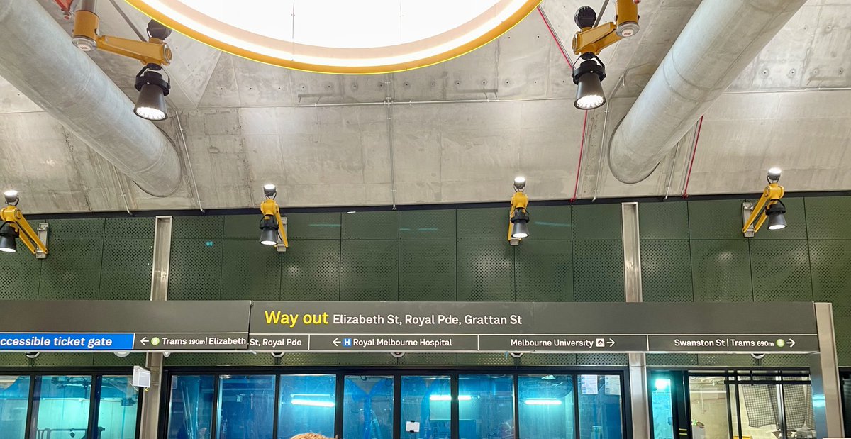 ShaunLeaneMP's tweet photo. Just checked out the new Parkville station as part of the Metro tunnel project 

Amazing 

🏆 https://t.co/k11CVMlLy1