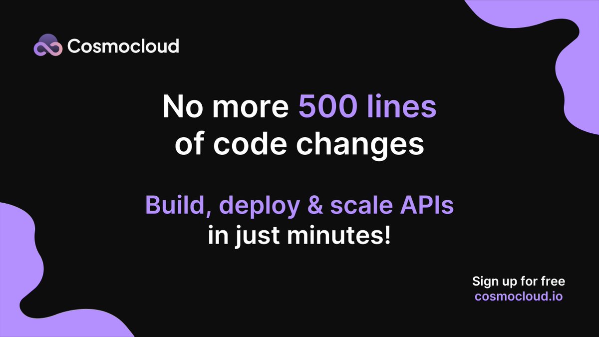 Cosmocloud tweet media