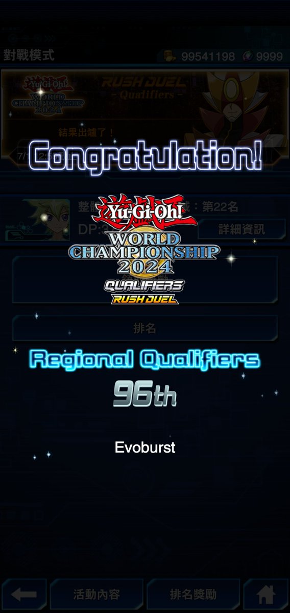 Evoburst's tweet photo. WCS 2024 Qualifiers RD
Global Rank 96
Regional Rank 22
RD第二個銀頭 https://t.co/Ge9rUJpRGZ