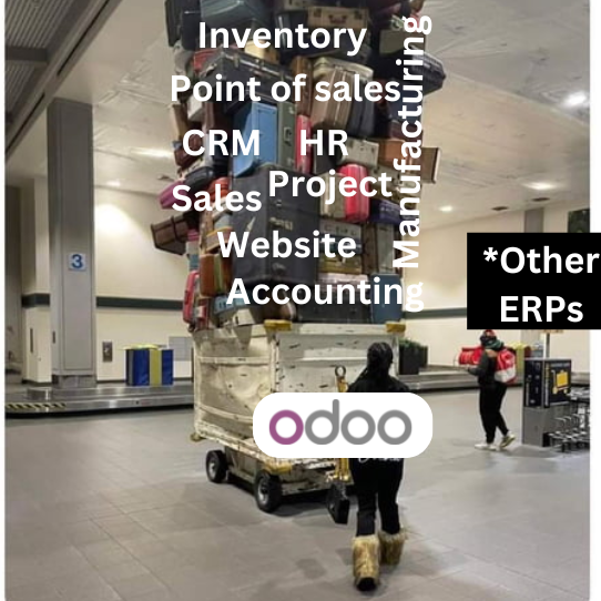 Odoo: Where functionality meets finesse vs. Other ERPs: Where you'll need a workaround for everything.

#meme #Odoo #Odoowin #Odoofuncationality #otherERPs #Odoogamechanger #Odoomemes #mememarketing #Odooallinone