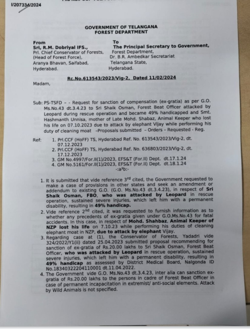 shaik0880's tweet photo. @indSupremeCourt Respected Sir, I urge your kind consideration to Shaik Osman, a forest beat officer, Nalgonda Division,TG. severely injured during a leopard rescue on 28.05.2020. With 49% disability, he's unfit for uniform services. For 3 years, COMPENSATION &amp; CONVERSION pending https://t.co/MspiZlx4aw