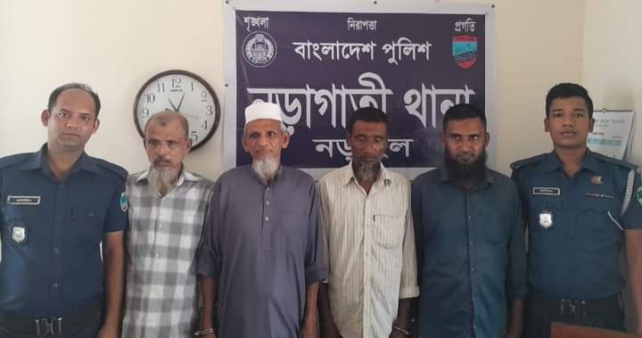 নড়াইলে পুলিশের পৃথক অভিযানে বিভিন্ন অপরাধে গ্রেফতার ১৫