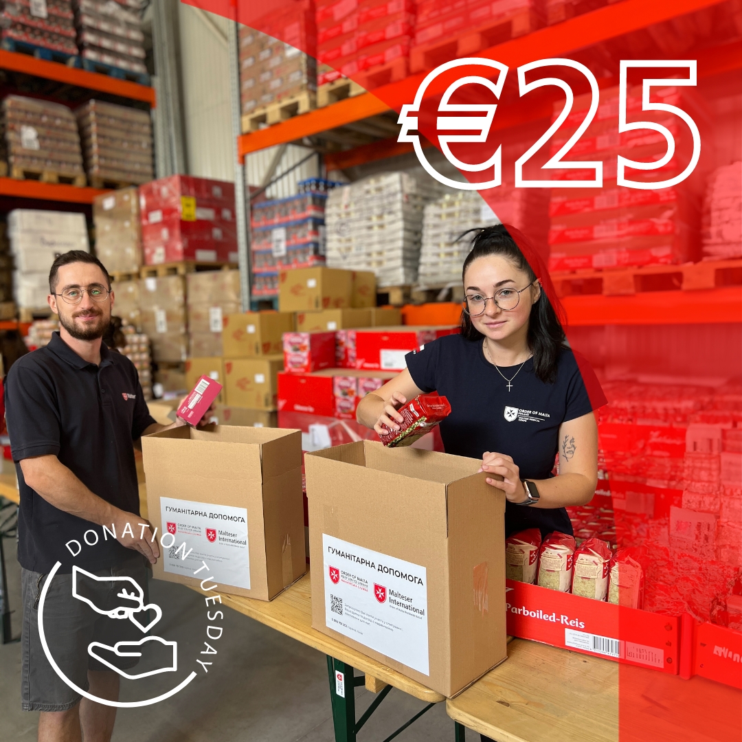 MalteserInt's tweet photo. What's on your menu today? π² Donate β¬25 to provide a vital food parcel to those affected by war. Together with Malteser Ukraine, we're delivering essential aid and support. π Help now: https://t.co/GM6F4YSQ9A @malteser_ua #DonationTuesday #SupportUkraine https://t.co/H4Nl23aHE5