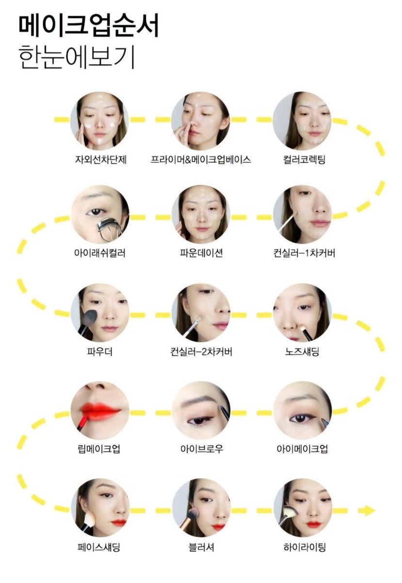 메이크업 순서 팁💄