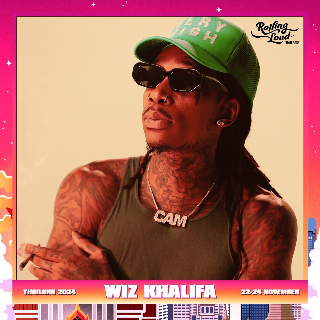 RollingLoud's tweet photo. PLEASE WELCOME, @WIZKHALIFA!

See you in Thailand 22-24 November 🔥

Tickets go on sale for Tier 1 June 18!

SIGN UP FOR UPDATES
👉 https://t.co/63ISxsaW9W https://t.co/NBk1dceSeA